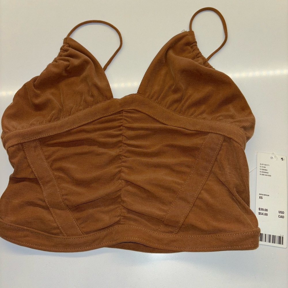 Urban Outfitters Brown Crop Top